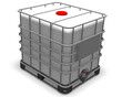 intermediate bulk container label 3D illustration