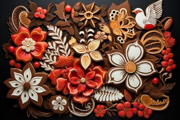 Wall Mural - Christmas Cookies - Generative AI