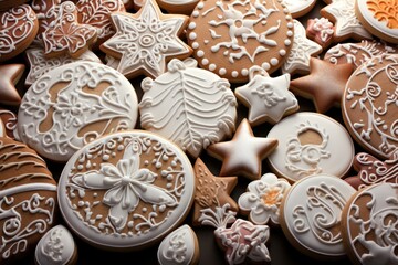 Wall Mural - Christmas Cookies - Generative AI