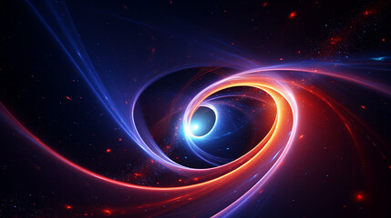 Aufkleber - Radiant Energy Swirls Flux Design Background