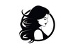 Hairstylist icon on white background
