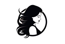 Hairstylist Icon On White Background
