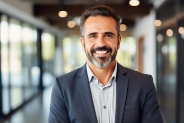 Wall Mural - A man with a beard and a suit jacket