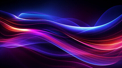 Poster - Abstract Representation of Digital Information Streams in 3D Space Background