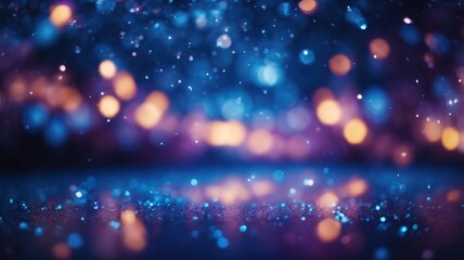 glow particle abstract bokeh background generative AI.