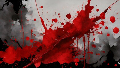 Wall Mural - blood splatter horror backgrounds watercolor brush on background for art design royalty high quality stock of abstract drops brush for painting ink splatter bloodstain