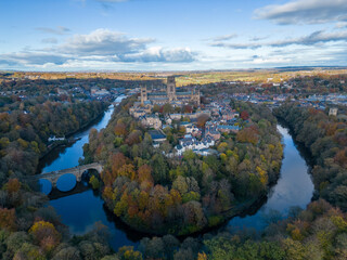 Wall Mural - Aerial view of Durham