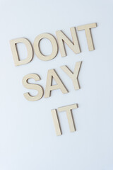 Sticker - dont say it