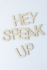 Poster - hey speak up