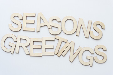 Canvas Print - seasons greetings (no possessive apostrophe) - alternate version