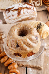 Canvas Print - Traditional Easter cake on the table.