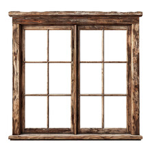 Old Wooden Window, Cut Out