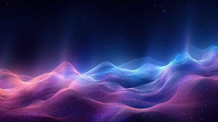 Digital abstract background for technological processes, neural networks, AI, digital storage, sound, graphics, science, and education applications.