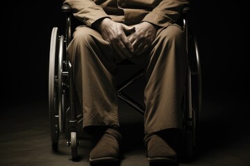 In the frame of empowerment: a close-up photo focusing on a person in a wheelchair, illustrating the spirit of perseverance and empowerment on Disability Day