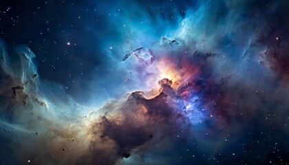 Wall Mural - nebula on a background of outer space