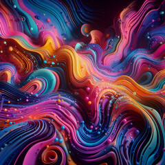 Wall Mural - Colorful rainbow color abstract design. 