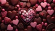 Valentine's Day Chocolates and Sweets Background