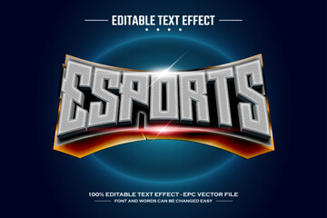 Wall Mural - Esports 3D editable text effect template