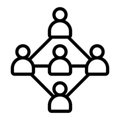 Sticker - Network Building Icon