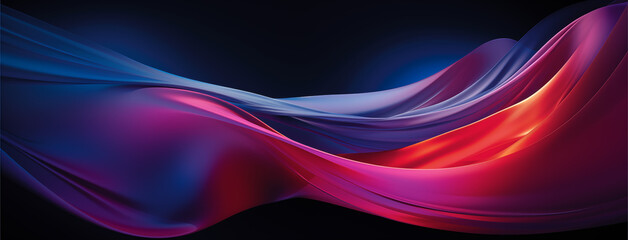 Wall Mural - Abstract 3D wave blue, purple, pink wavy background. Lines and stripes glowing neon futuristic mobile banner. Modern digital effect , dynamic energy flow graphic resource by Vita