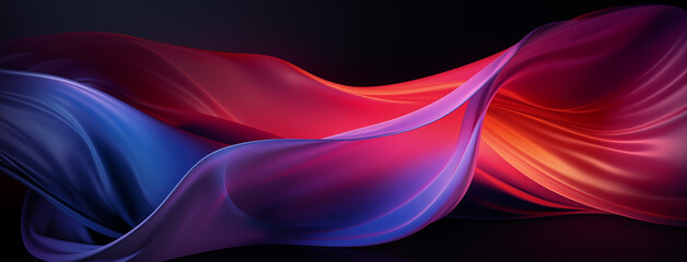 Wall Mural - Abstract 3D wave blue, purple, pink wavy background. Lines and stripes glowing neon futuristic mobile banner. Modern digital effect , dynamic energy flow graphic resource by Vita