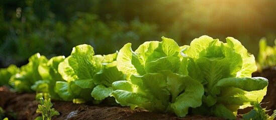 Poster - Lettuce thrived outdoors.