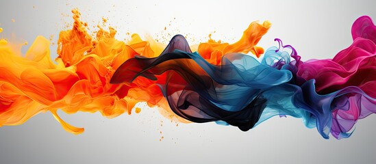 Poster - colorful abstract elements available on white and black.