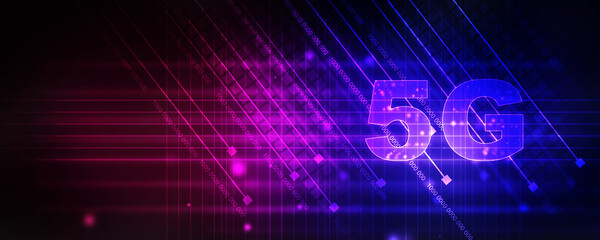 Poster - 2d rendering 5G Network 5G Connection
