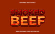 © Hael.IDN - Smoked beef  3d text effect, editable text for template headline