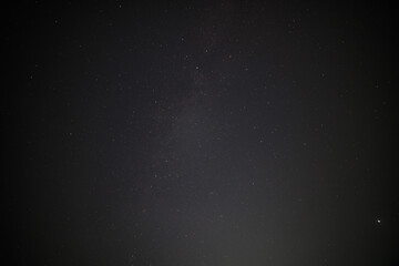 Wall Mural - unadorned real life night sky upward view, captured with ultra-wide angle lens