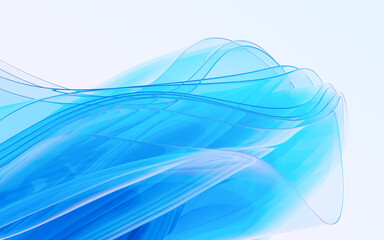 Poster - Abstract gradient glass background, 3d rendering.