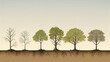 tree plantation concept. Generative Ai