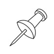 © valvectors - Pushpin symbol sign vector illustration thumbtack drawing