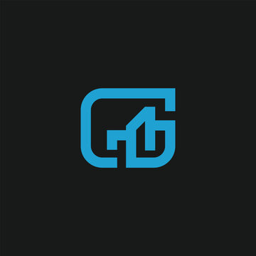 abstract letter G initial logo concept sign template