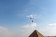 sky dive over the Great Pyramid of Giza