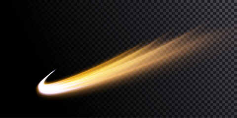 Poster - Light effect of high speed curved light beams. Technology of light movement of light energy. Banner poster design concept. Abstract background of curved rays of light.