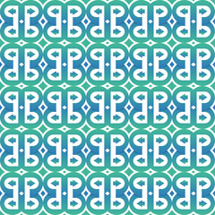 Poster - Vector bright geometric circle and arrow pattern. Retro pointillism vector background. old school design. abstract geometric shape with combination blue and green gradient.