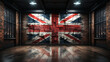 Union Jack flag painted on a wall - old and dated - stylish and cool - Great Britain - England - British - UK