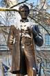 Lincoln statue snow covered 
