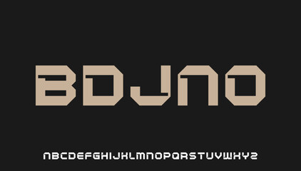 Sticker - modern stylish capital alphabet letter logo design