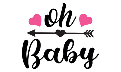 Wall Mural - Oh Baby Vector and Clip Art