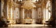Luxurious baroque style room with ornate decor.