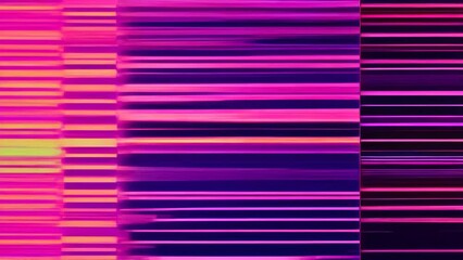 Poster - Purple and pink glitchy stripes on a screen