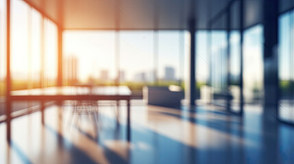blurred background of modern office