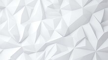 White Low Poly Background Texture.