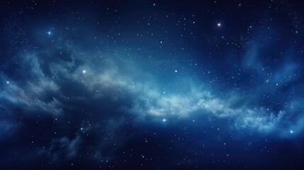 Wall Mural - panorama space scene with stars in the galaxy