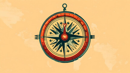 illustration of a compass indicating cardinal points