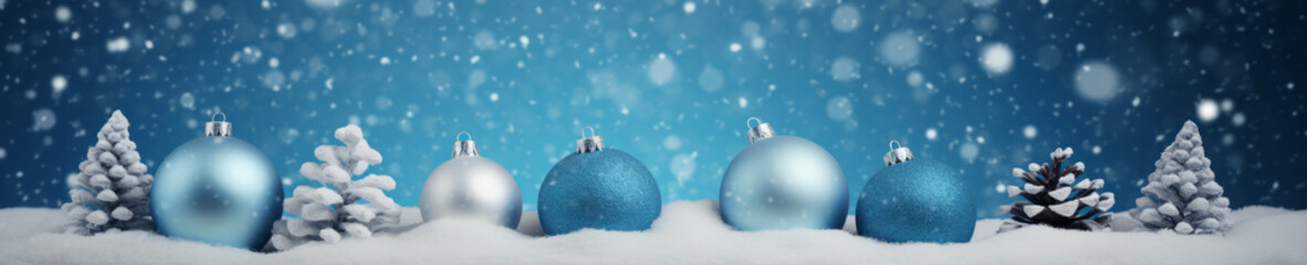 Wall Mural - abstract background with christmas theme, web site header or footer template