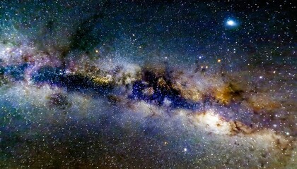 Wall Mural - stars and galaxy outer space sky night universe black background