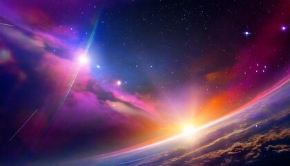 Wall Mural - space abstract background
